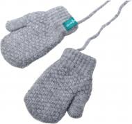 Рукавицы HW для девочек р.10-12 /светло-серый