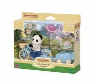 Фігурка колекційна Sylvanian Families Панда с велосипедом и роликами 5652