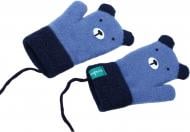 Рукавицы HW для мальчиков медведь р.10-12 /темно-синий