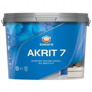 Краска акрилатная водоэмульсионная Eskaro Akrit 7 мат белый 9,5 л 12,3 кг
