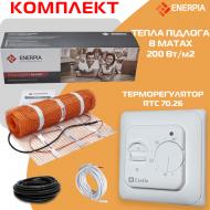 Нагревательный мат Enerpia 1600Вт 8м2 + терморегулятор механический Castle RTC 70.26