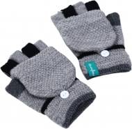 Рукавицы HW без пальчиков с откидной перчаткой для мальчиков р.12-14 /серый