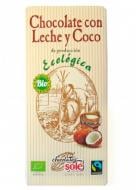 Шоколад Sole Шоколад молочний з кокосовим горіхом 100 гр органічний