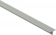 Профіль алюмінієвий тавровий Braz Line фігурний 18x900 мм срібло
