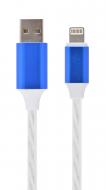 Кабель Cablexpert CC-USB-8PLED-1M з підсвічуванням USB 2.0 А-папа / Lightning 1 м white (CC-USB-8PLED-1M)