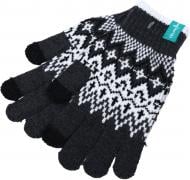 Рукавицы HW для мальчиков с орнаментом р.14-16 /серый
