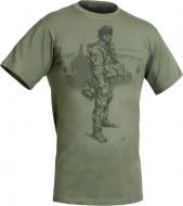 Футболка P1G с рисунком "Paratrooper" р. XL [1270] Olive Drab