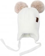 Шапка HW дитяча з мотузочками р.48-50 молочний Шапка HW дитяча з мотузочками р.48-50 молочний