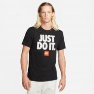 Футболка Nike M NSW TEE FRAN JDI VERBIAGE DZ2989-010 р.M-T черный