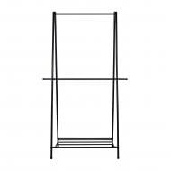 Вешалка для одежды 23170 с полкой для обуви 1050х465х1700 мм черный