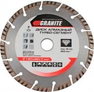 Диск алмазний відрізний GRANIT Segmented Turbo 180x3,0x22,2 9-01-180