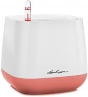 Вазон пластиковый Lechuza Кашпо YULA фигурный 0,5 л белый/ярко-розовый (13892)