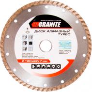 Диск алмазний відрізний GRANIT Turbo 180x3,0x22,2 9-02-180