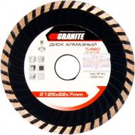 Диск алмазний відрізний GRANIT TURBO WAVE 125x2,0x22,2 9-04-125