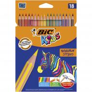 Набор цветных карандашей Evolution Stripes 18 шт. BIC