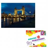 Картина по номерам 2 в 1 Алмазная мозаика + раскраска 40х50 см CY2317