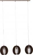 ВИТРИНА! Подвес Eglo Cossano 3x40 Вт E14 коричневый 94641