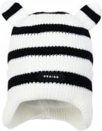 Шапка HW детская с веревочками р.48-50 белый с синим