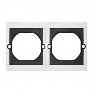 Рамка двухместная HausMark INO горизонтальная белый AC-2M-EU-White