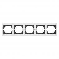 Рамка п'ятимісна HausMark INO горизонтальна білий AC-5M-EU-White