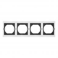 Рамка четырехместная HausMark INO горизонтальная белый AC-4M-EU-White