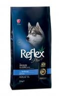 Корм сухий для собак для середніх порід/для великих порід Reflex Plus з лососем 15 кг