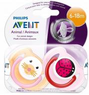 Пустышка Philips Avent Кролик Трумен и его друзья 2 шт. SCF182/15 Пустышка Philips Avent Кролик Трумен и его друзья 2 шт. SCF182/15