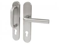 Ручка на планке Amig мод.10PX+4PXB85 fix-mov левая матовый хром