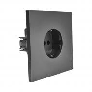 Розетка с заземлением HausMark INO IP20 серый PS-SG-EU-Gray