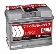 Акумулятор автомобільний Fiamm Titanium Pro 60Ah 540A 12V «+» праворуч (7905147)