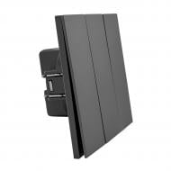 Выключатель трехклавишный HausMark INO без подсветки серый LS-3G-EU-Gray Выключатель трехклавишный HausMark INO без подсветки серый LS-3G-EU-Gray