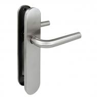 Ручка на планке Amig мод.4РX mov-mov без запирания матовый хром