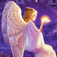 Набор для творчества со стразами на подрамнике Ангел-хранитель 30x30 см (У) GoToArt