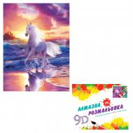 Картина по номерам 2 в 1 Алмазная мозаика + раскраска 40х50 см CY2353