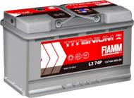 Аккумулятор автомобильный Fiamm Titanium Pro 74Ah 680A 12V «+» справа (7905154)