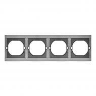Рамка четырехместная HausMark INO горизонтальная серый AC-4M-EU-Gray