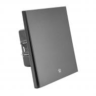 Выключатель перекрестный одноклавишный HausMark INO без подсветки серый TWS-EU-Gray