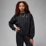 Світшот Nike W J BRKLN FLC CREW STRIPE DX0357-010 р.XL чорний