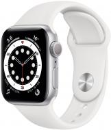Смарт-часы Apple Watch Series 6 GPS 40mm silver Aluminium Case with White Sport Band(MG283UL/A) Смарт-часы Apple Watch Series 6 GPS 40mm silver Aluminium Case with White Sport Band(MG283UL/A)