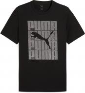 Футболка Puma GRAPHICS Puma Wording Tee 68482501 р.XL черный