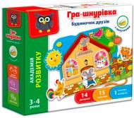 Игра-шнуровка Vladi Toys с липучками Домик друзей VT5303-09 Игра-шнуровка Vladi Toys с липучками Домик друзей VT5303-09