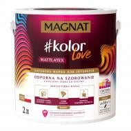 Краска латексная водоэмульсионная Magnat Kolor Love Mattlatex мат белый 2 л 2,9 кг