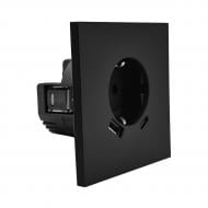 Розетка USB HausMark INO IP20 черный PS-USB+TypeC-EU-Black