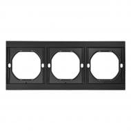 Рамка трехместная HausMark INO горизонтальная черный AC-3M-EU-Black