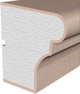 Подоконник Prestige Decor DC 107 2000х134х155 мм белый