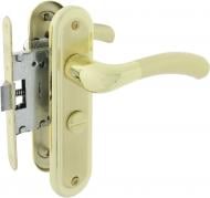 Замок врізний з ручками RDA Siena WC 47 мм матова латунь