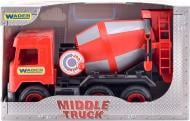 Машинка Wader бетонозмішувач червоний «Middle truck» 39489