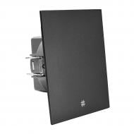 Выключатель перекрестный одноклавишный HausMark INO без подсветки черный TWS-GP-Black