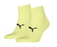 Шкарпетки Puma UNISEX SPORT LIGHT QUARTER 2P 93890401 р.39-42 жовтий 2 шт.