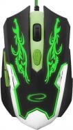 Мышь ESPERANZA MX405 Cyborg black/green